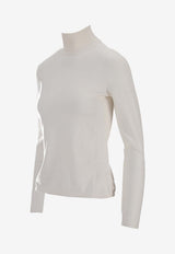 Max Mara Meana Wool High-Neck Sweater White 2521366072600MEANA_001
