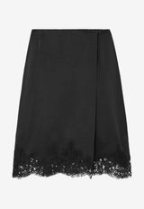 Stella McCartney Iconic Lace Knee-Length Skirt Black 6300403FU302_1000