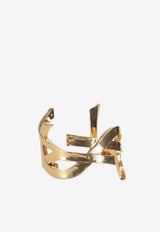 Saint Laurent Cassandre Cuff Bracelet Gold 851101Y1500_7005