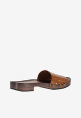 Miu Miu Patent Leather Clogs Brown  5Z425EFA030069_F098L