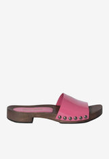 Miu Miu Patent Leather Clogs Pink 5Z425EFA030069_F0638