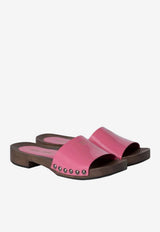 Miu Miu Patent Leather Clogs Pink 5Z425EFA030069_F0638