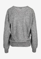 Saint Laurent Cashmere Knit V-neck Sweater Gray 781571Y76LZ_1403