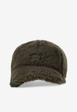 Miu Miu Fleece Baseball Cap Gray 5HC3692IDY_F04P9