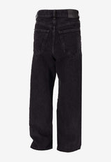Saint Laurent V-waist Long Baggy Jeans Black 834135Y13MA_1805