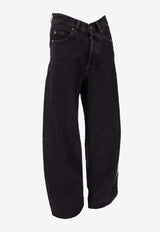 Saint Laurent V-waist Long Baggy Jeans Black 834135Y13MA_1805