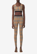 Burberry Vintage Checked Sports Bra Beige 8049477_A7028