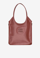 Miu Miu Ivy Leather Tote Bag Brown  5BG231VMLN2CRW_F0033