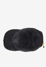 Miu Miu Fleece Baseball Cap Black 5HC3692IDY_F0S0O