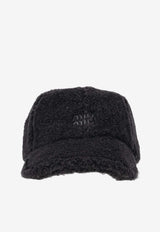 Miu Miu Fleece Baseball Cap Black 5HC3692IDY_F0S0O