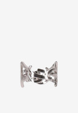 Saint Laurent Twisted Cassandre Ring Silver 823669Y1500_8126