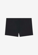 Saint Laurent Cassandre Patch Swim Shorts Black 858311Y38CB_1004