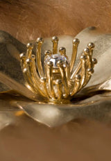 Miu Miu Floral Crystal-Embellished Brooch Gold 5IS1302IEU_F0NXA