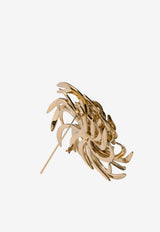 Miu Miu Floral Shaped Brooch Gold 5IS1322IEV_F0056