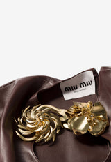 Miu Miu Floral Shaped Brooch Gold 5IS1322IEV_F0056