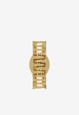 Saint Laurent Engraved Logo Claw Clip Gold 820845Y1500_8030