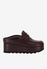 Stella McCartney Elyse Alter Mat Platform Mules Brown 810557APADE0_2017
