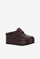 Stella McCartney Elyse Alter Mat Platform Mules Brown 810557APADE0_2017