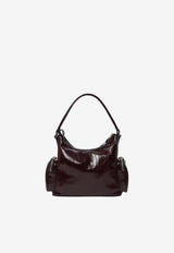 Stella McCartney Dartmoor Crossbody Bag with Crinkled-Finish Brown 7B0179WP0632_6011