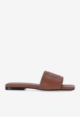 Anine Bing Ria Leather Flat Sandals Brown A149100000_COG1