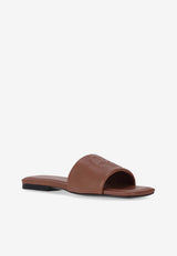 Anine Bing Ria Leather Flat Sandals Brown A149100000_COG1