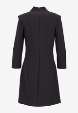 Elisabetta Franchi Buckle Detail Mini Dress Black AB86961E2_110