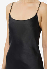 Elisabetta Franchi Chain-Embellished Maxi Dress Black ABR0757E2_110