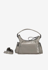 Stella McCartney Dartmoor Crossbody Bag with Glossy-Finish Gray 7B0179WP0632_1220