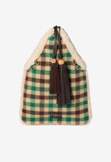 Miu Miu Shearling Checked Shoulder Bag Multicolor 5BA295VOOO2ID6_F0HDZ