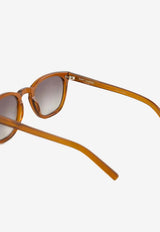 Saint Laurent Bold 28 Round-Frame Sunglasses Green 419691Y9956_2505
