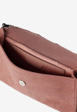 Stella McCartney Mini Crossbody Bag with Chain-Trim Pink 581238WP0445_2521