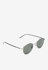 Saint Laurent Metal Pilot Sunglasses Gray 862857Y9973_1209