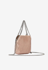 Stella McCartney Mini Falabella Mesh and Crystal Crossbody Bag Peach 700109WP0661_5558