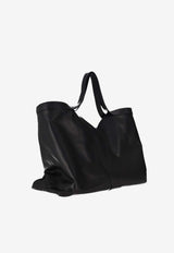 Saint Laurent Y Maxi Tote Bag in Leather Black 838281AAEIF_1000