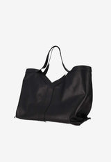 Saint Laurent Y Maxi Tote Bag in Leather Black 838281AAEIF_1000