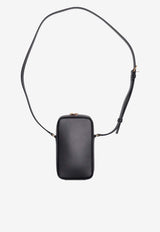 Saint Laurent Nano Cassandre Leather Messenger Bag Black 8413002R20W_1000