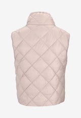 Max Mara The Cube Padded Water-Repellent Canvas Gilet Beige 2619291014600TREGIC_031