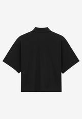 Saint Laurent Oversized Polo T-shirt Black 841963Y37HC_1000