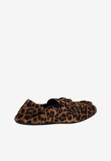 Miu Miu Leopard Print Loafers Brown  5D565EF005L8H_F0151