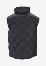 Max Mara The Cube Padded Water-Repellent Canvas Gilet Midnight Blue 2619291014600TREGIC_075