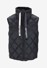 Max Mara The Cube Padded Water-Repellent Canvas Gilet Midnight Blue 2619291014600TREGIC_075