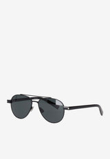 Saint Laurent SL 843 Aviator Sunglasses Gray 843061Y9965_1000