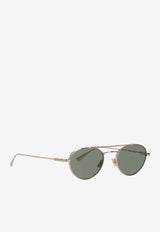 Saint Laurent SL 97 Aviator Sunglasses Green 843062Y9969_8002