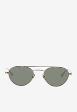 Saint Laurent SL 97 Aviator Sunglasses Green 843062Y9969_8002