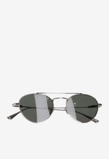 Saint Laurent SL 97 Aviator Sunglasses Gray 843062Y9969_8100
