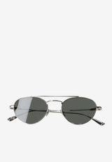 Saint Laurent SL 97 Aviator Sunglasses Gray 843062Y9969_8100