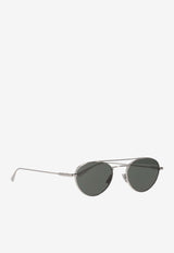 Saint Laurent SL 97 Aviator Sunglasses Gray 843062Y9969_8100