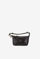 Miu Miu Embossed Logo Nappa Leather Shoulder Bag Brown  5NE8412IFO_F0NTG