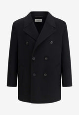 Saint Laurent Double-Breasted Wool Blazer Black 837180Y060R_1005