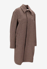 Saint Laurent Mac Checked Coat Gray 842883YZ9CF_9773